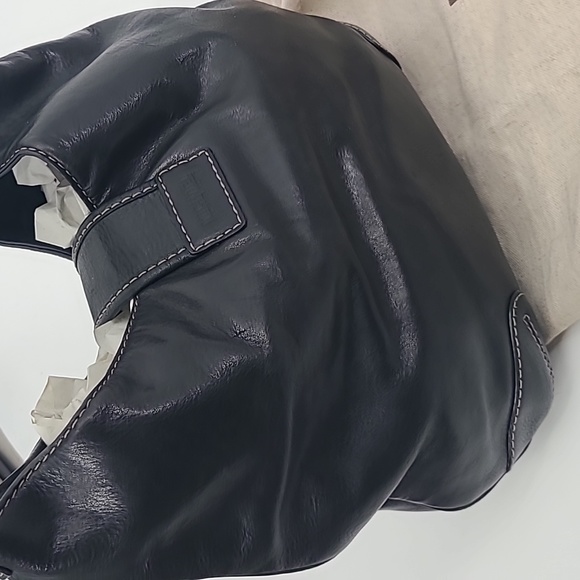 Vintage MICHAEL Michael Kors black leather tote bag - Picture 7 of 13